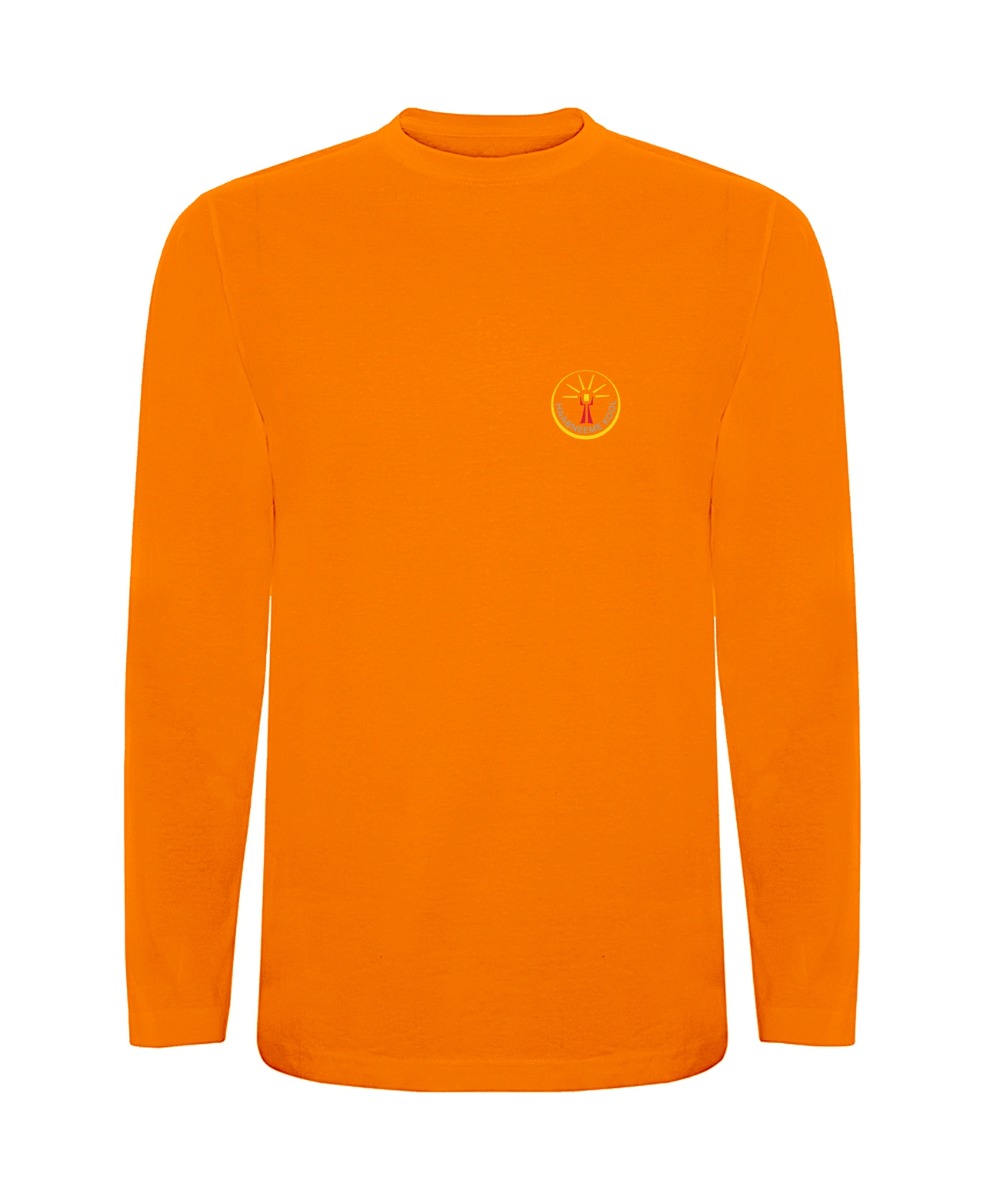 Laste pikkade varrukatega särk, oranz