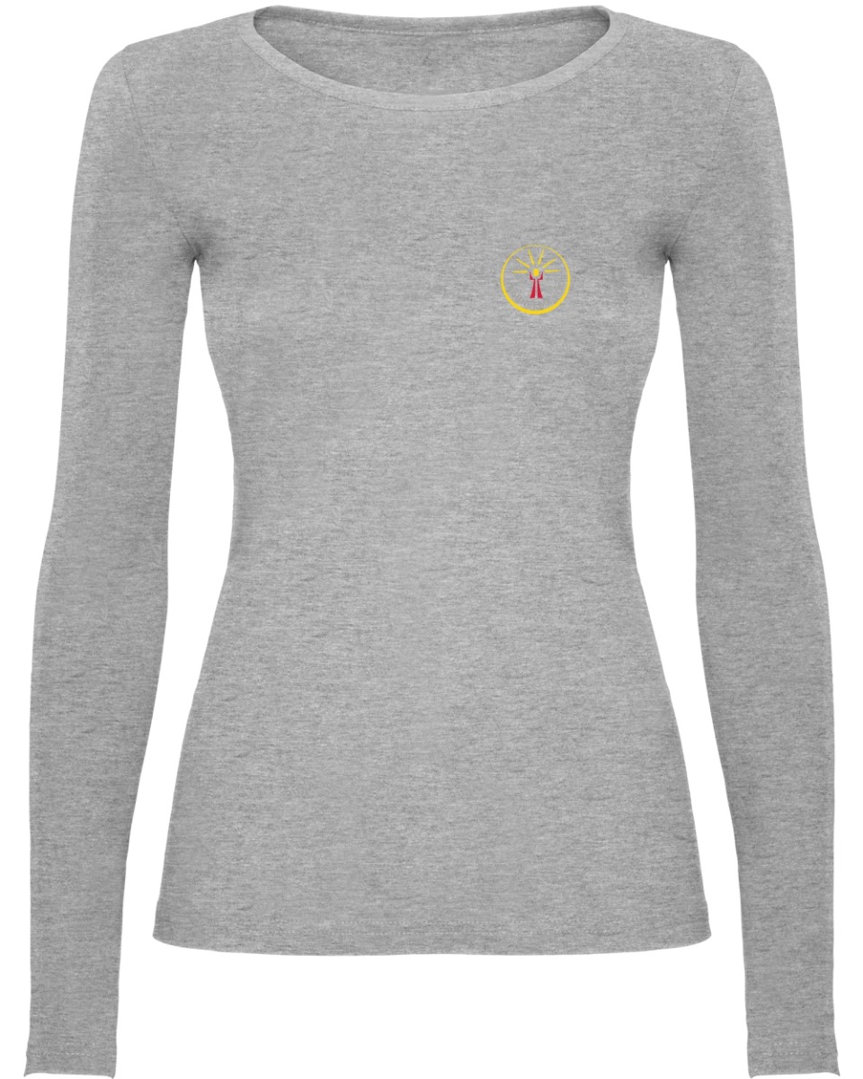 Naiste pikkade varrukatega särk, hall