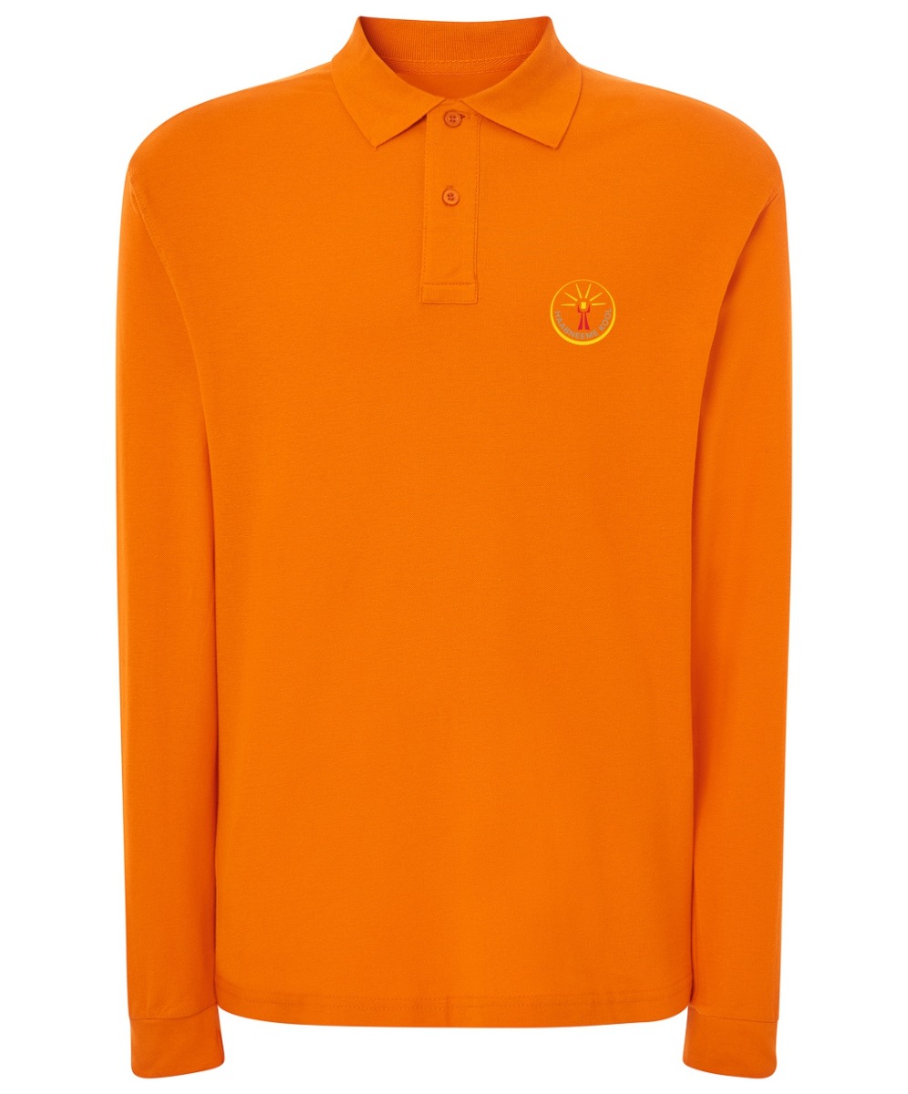 Meeste pikkade varrukatega polosärk, oranz
