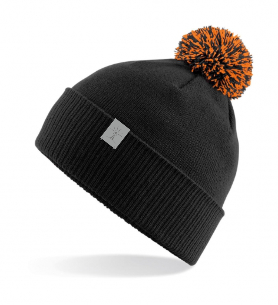 Tutimüts, must-oranz