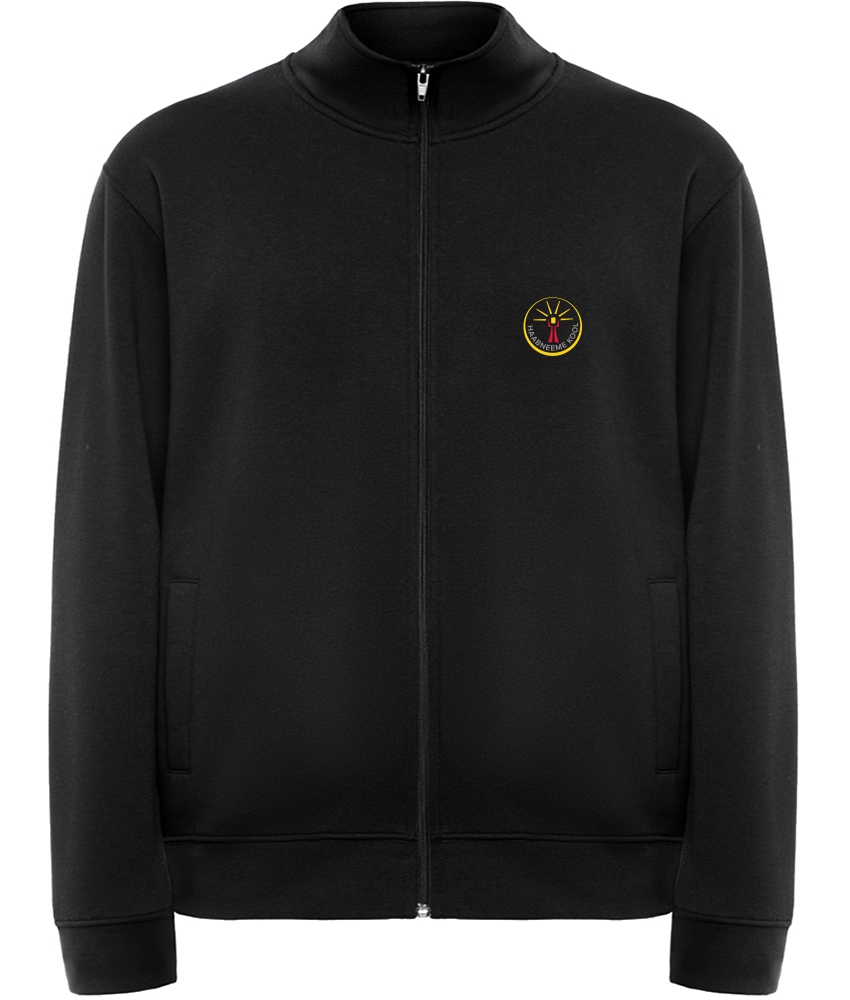 Unisex lukuga jakk, must