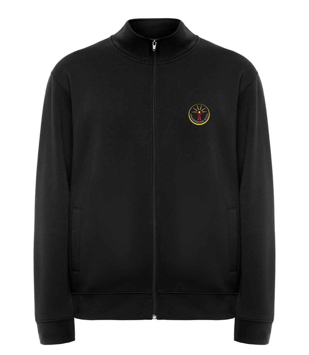 Laste lukuga jakk, must